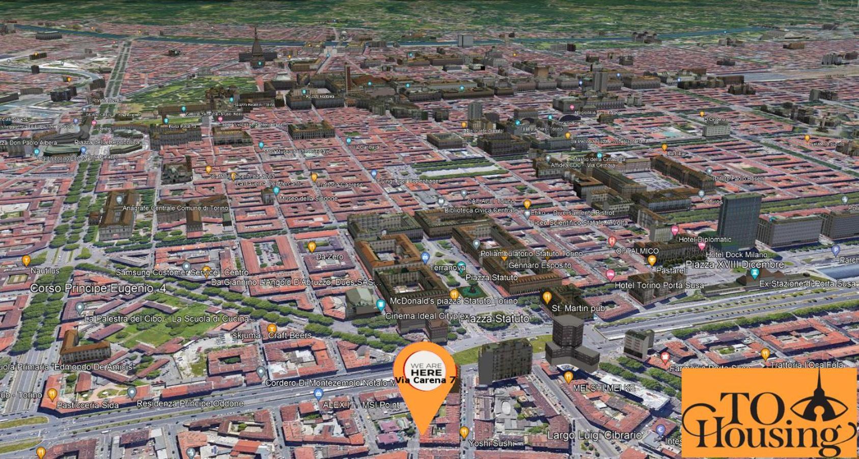 Апартаменты To-Housing3, Luce E Relax Al Centro Di Torino Экстерьер фото